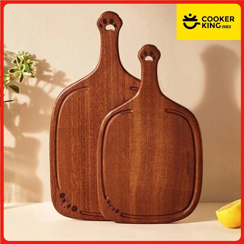 COOKER KING Wooden Kitchen Board Household Pizza Bread Fruit Steak Profession Cutting Board Hangable Kitchen Tool in Stock