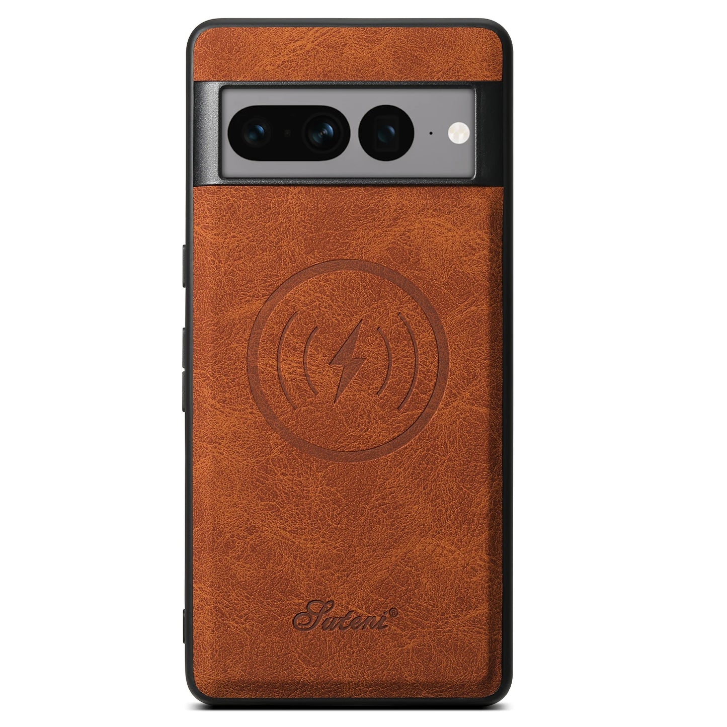 SUTENI Luxury PU Leather Phone Case Magnet Wireless Charging Frosted Feel For Google Pixel 9XL 8Pro 7A 7P 7 6A 6P 6