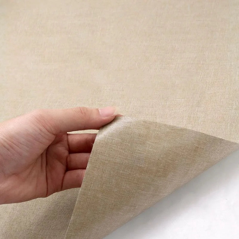 Self Adhesive Linen Fabric Adhesive Durable Linen Cloth for Sofa Furniture Car Seats Office Chairs Boxes Handicraft Handmade DIY