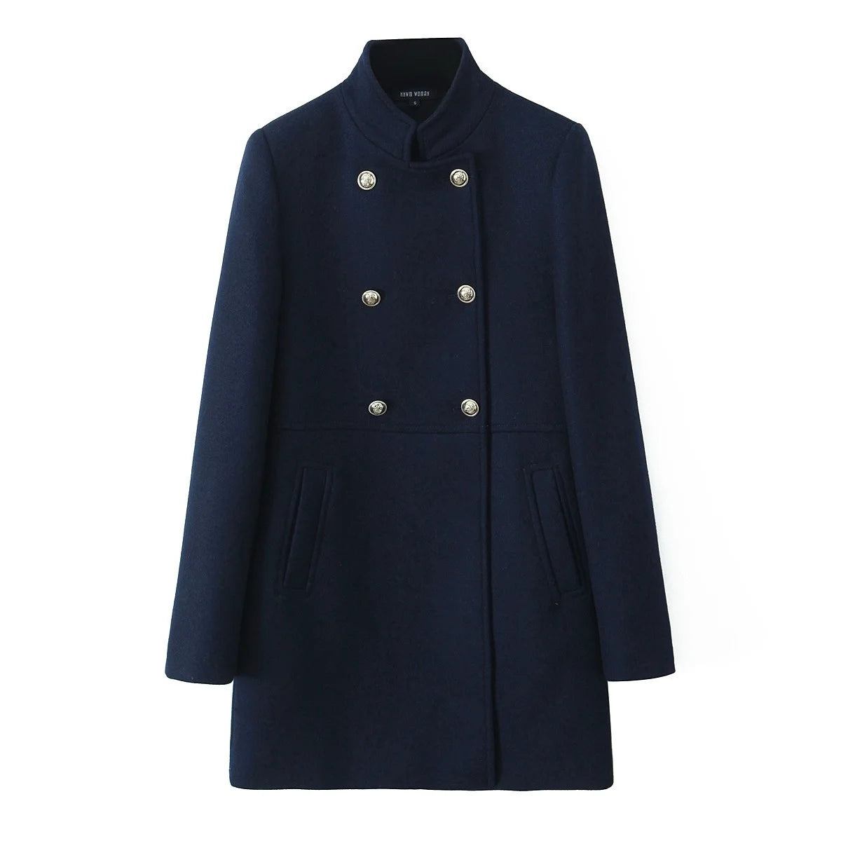 Woolen Coat Fall Fashion Black Long Coat Elegant And Pretty Women's Coats American Retro Autumn Outerwear Urban Coats