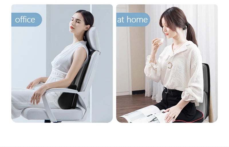 Car Headrest Pillow Auto Neck Cushion Car Back Lumbar Waist Pillow Slow Rebound Guard Head Support for Universal Car Supplies