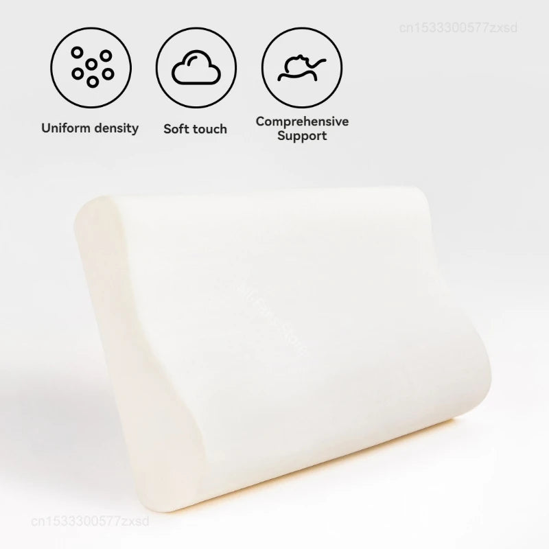 Xiaomi Mijia Memory Cotton Neck Pillow Pro Soft Breathable Antibacterial Strong Support 9cm 11cm High Low Curve Seamless Fit