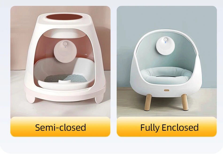 ROJECO 4000mAh Smart Cat Litter Deodoriser Automatic Cat Litter Box Odor Purifier For Pet Toilet Deodorant Purifier Accessories