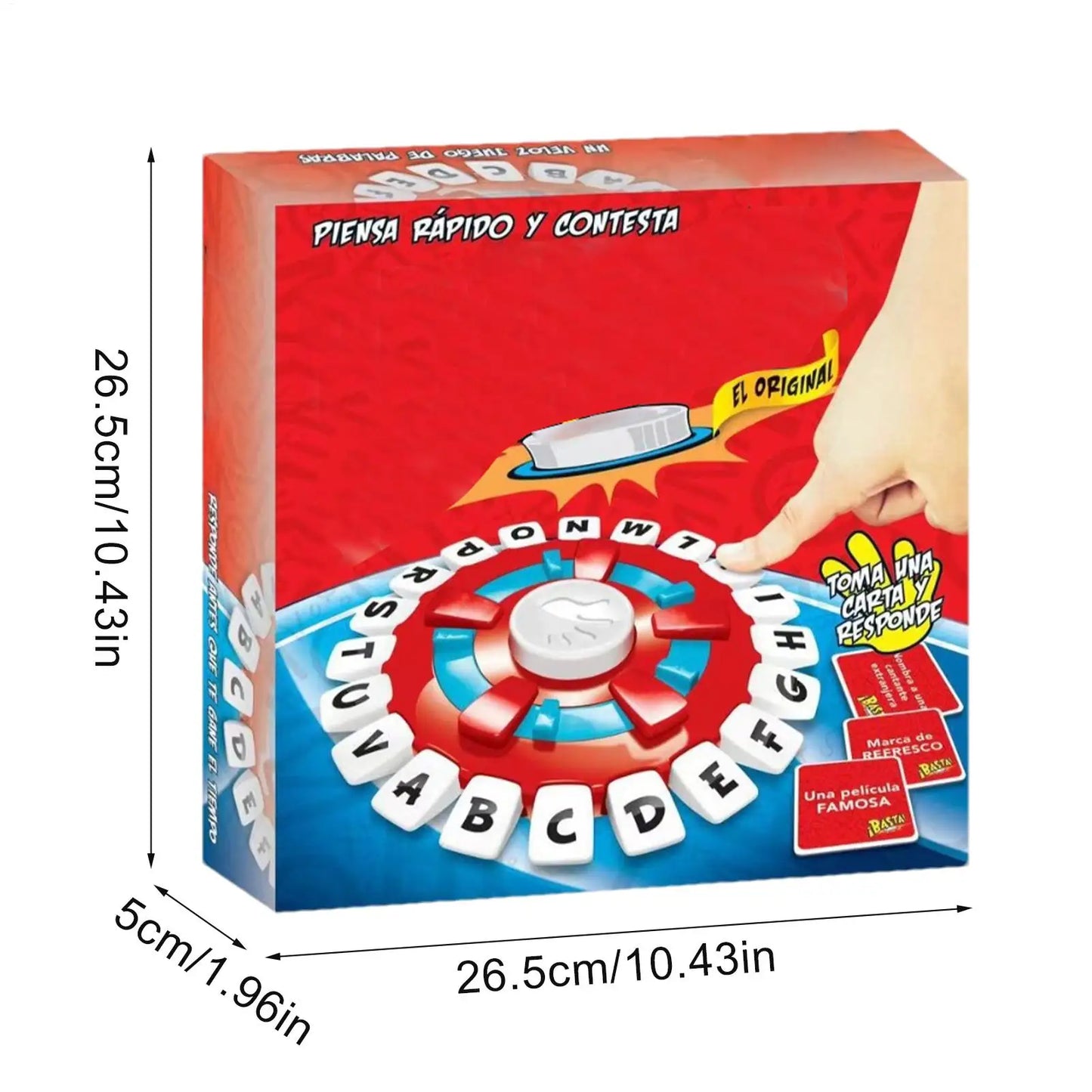 NEW Children Spanish Word Game Fast Paced Family Board Game Letter Pressing Party Games  Enhance Vocabulary Skills