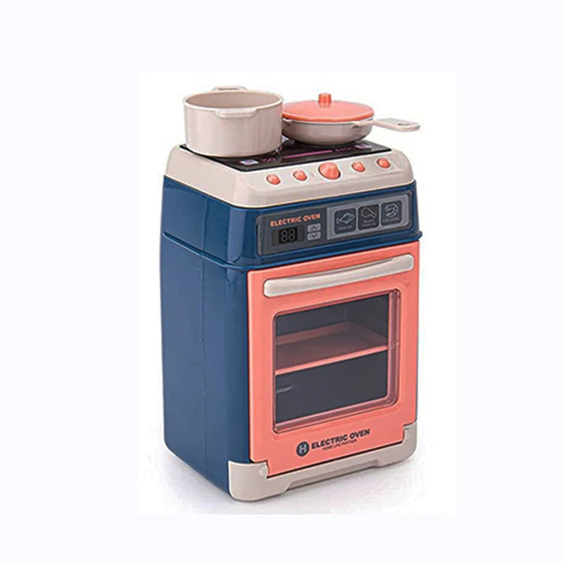 Kitchen Home Appliances Kids Pretend Play Set Toy Household Coffee Maker Mixer Toaster Vacuum Cleaner Playset for Children Gifts