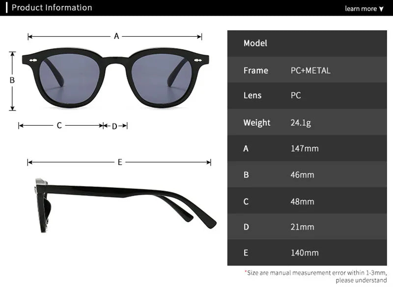 SHAUNA Ins Popular Trending Small Round Sunglasses Fashion Nail Glasses UV400