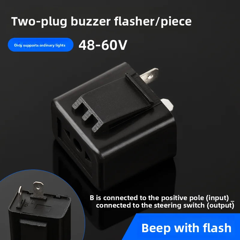 Electric scooter 12V, 48V, 60V audio electronic, turn signal, buzzer, strobe light, flashing light for electric vehicle