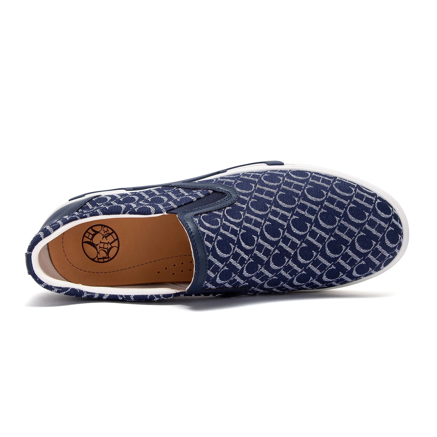 Shoes For Man Loafers Breathable cloth upperLeather elasticized adjustable mouthCH lettersLuxury brand men's shoes