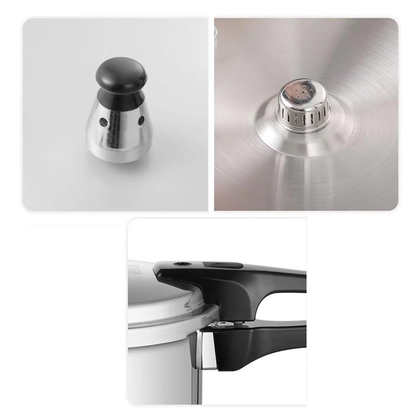 Pressure Cooker 5L Pressure Cookware with Steamer Insert Aluminum Alloy Cookware for Meat Poultry Seafood Vegetable Kitchen Cook
