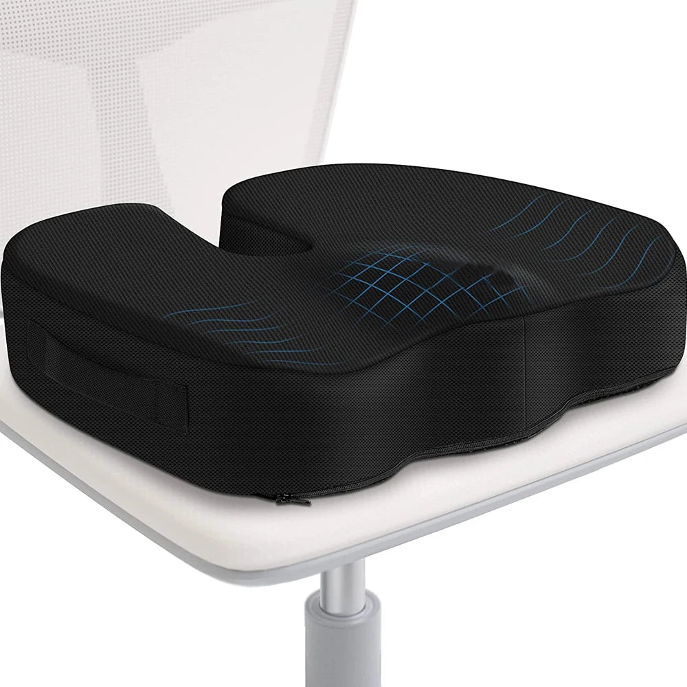 Seat Cushions for Office Chairs,Memory Foam Coccyx Cushion Pads for Tailbone Pain,Sciatica Relief Pillow,Correct Sitting Posture