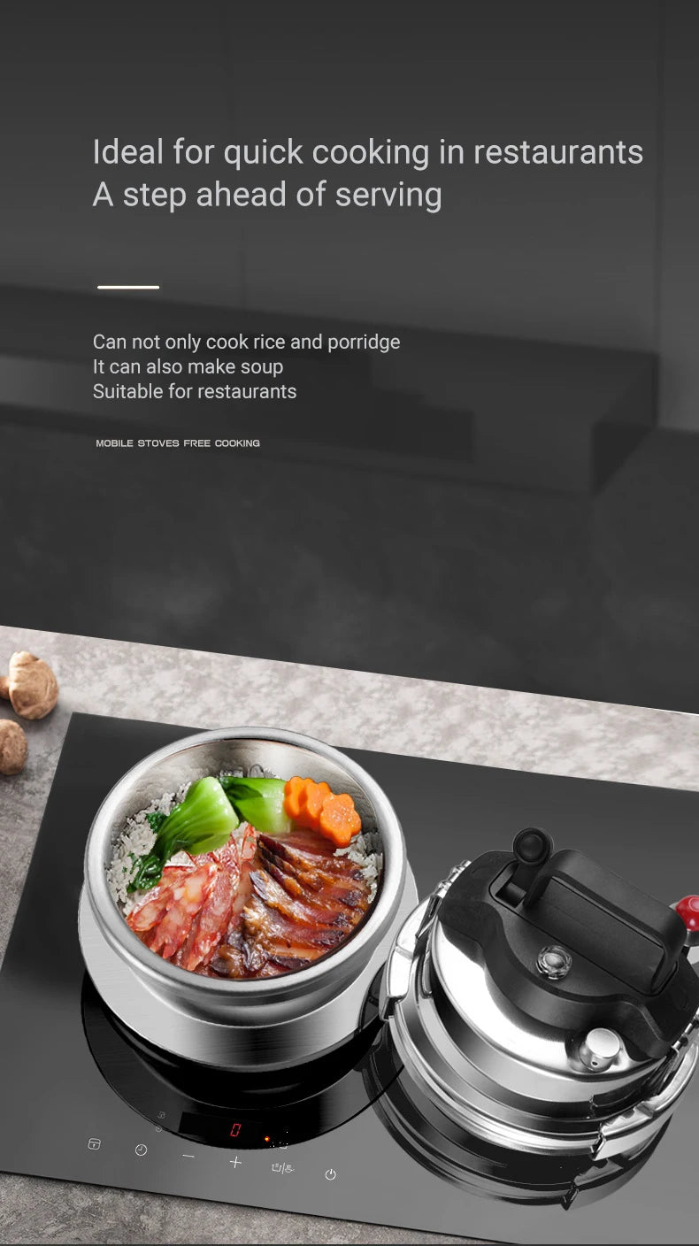 0.8-2L outdoor small pressure cooker camping 304 stainless steel portable kitchen rice cooker cooking tools pressure cooker