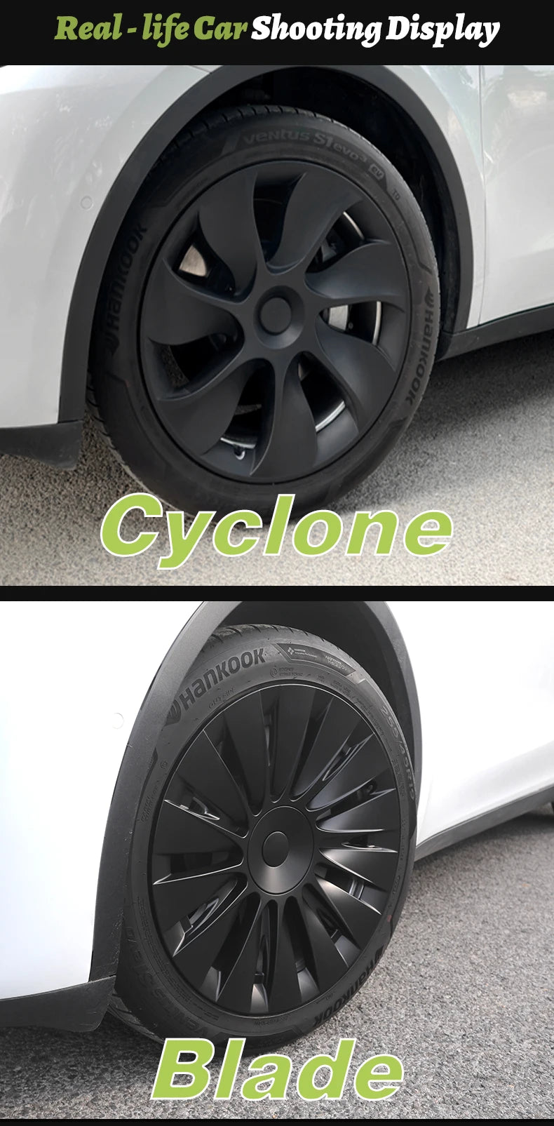 4PCS Hubcap Design for Tesla Model S（2022-2024）/Model Y （2020-2024）19 Inch Wheel Cover Performance Full Rim Hub Cover Accessorie