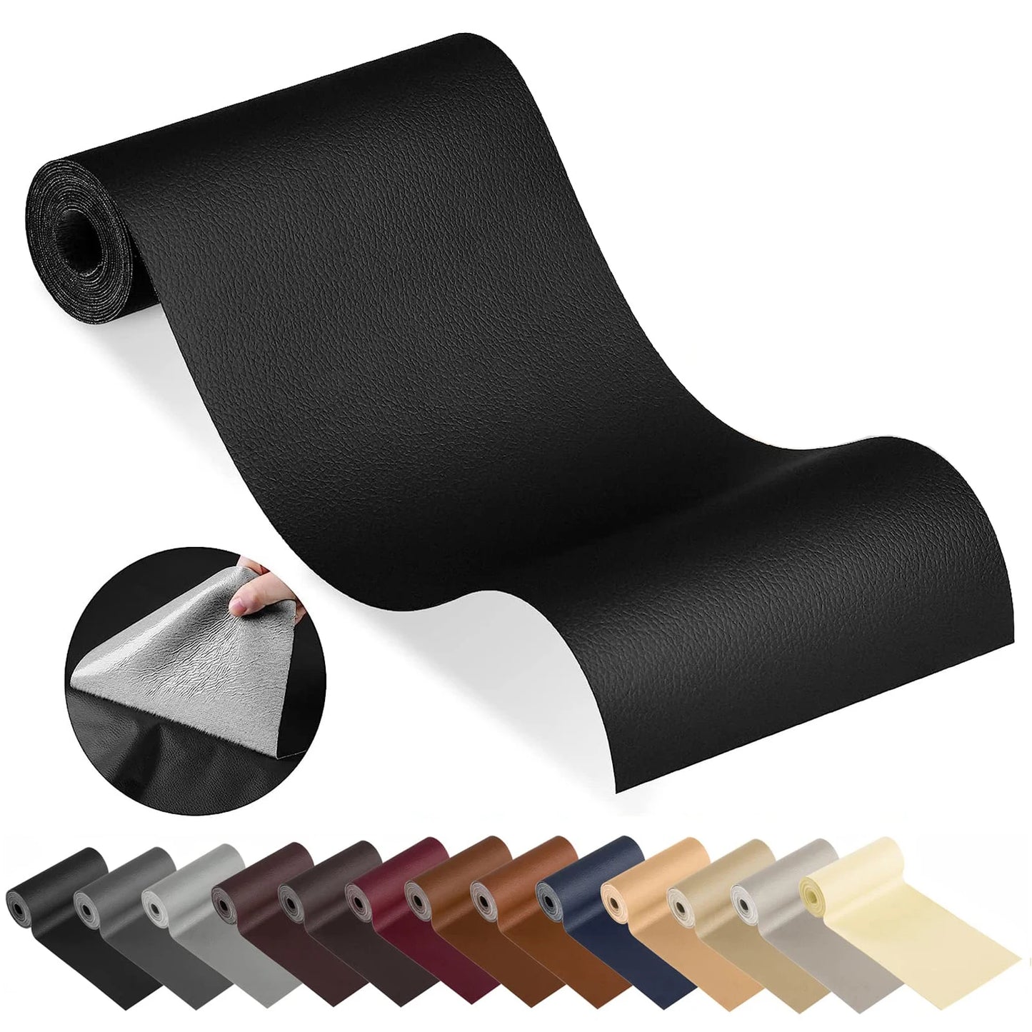 Leather Repair Patch for Furniture Sofa Car Seats Office Chairs Couch Scratch Tape Kit Self Adhesive Waterproof Sticker Hand Bag