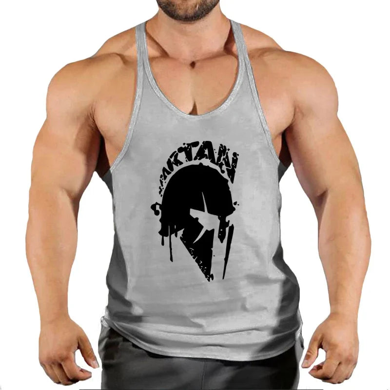Bodybuilding Brand Jogger Gym Singlet Training Bodybuilding Tank Top Vest Shirt Sleeveless Fitness Cotton Shirt for Men