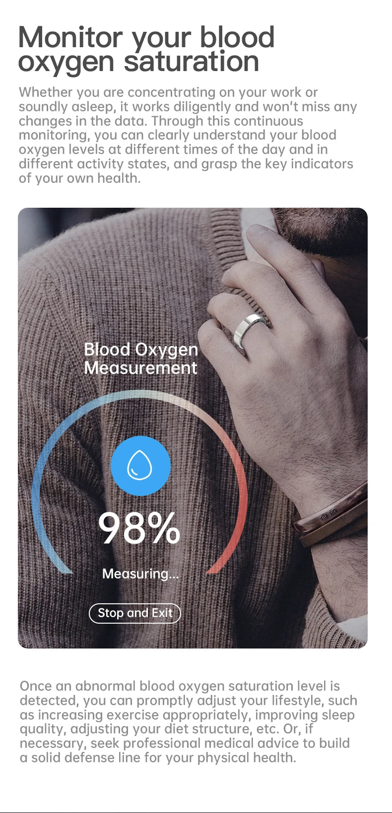 2025 New Health Smart Ring For Android IOS BT Call Heart Rate Blood Pressure Monitor 5ATM Waterproof Men Women For Xiaomi Gift