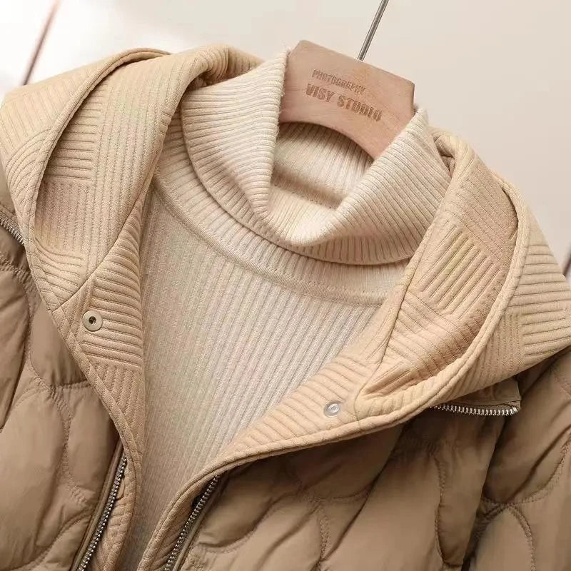 2025 Fashion Coats Korean Style Loose Cropped Coat Women Jacket Women Parkas Warm Puffer Jackets Casual Coat New Winter Clothes