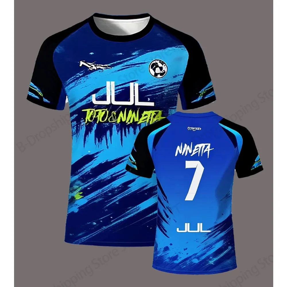 Jersey 90 minute JUL MM8 Football 3d Print T-shirt Men Women Fashion Short Sleeve Tops Tees Sports Tshirt Y2k Clothing New 2025