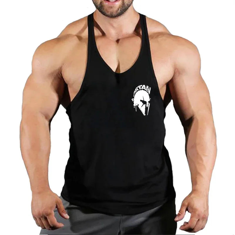 Bodybuilding Brand Jogger Gym Singlet Training Bodybuilding Tank Top Vest Shirt Sleeveless Fitness Cotton Shirt for Men