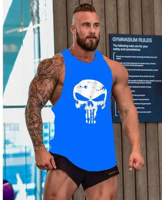 Gym T-shirts Suspenders Man Stringer Fitness Shirt Bodybuilding Shirt Men Top for Fitness Vests Men's Vest Sleeveless Sweatshirt