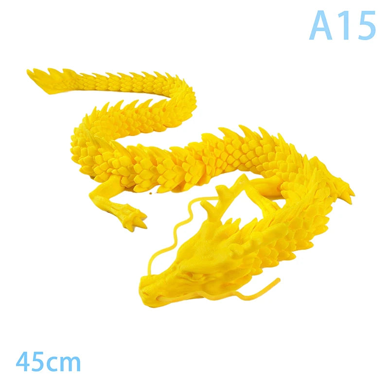 3D Printed Dragon Feathered Wyvern Dragon Articulated Fidget Dragon Home Office Decor Desktop Pet Desk Toy