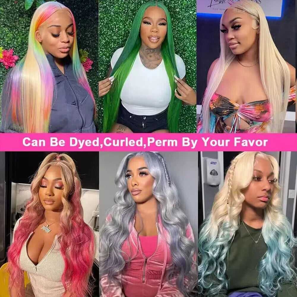 13x6 Body Wave Transparent Hd 42 46 Inch 613 Honey Blonde Lace Frontal Human Hair Wig 200 Density Brazilian 13x4 Lace Front Wig