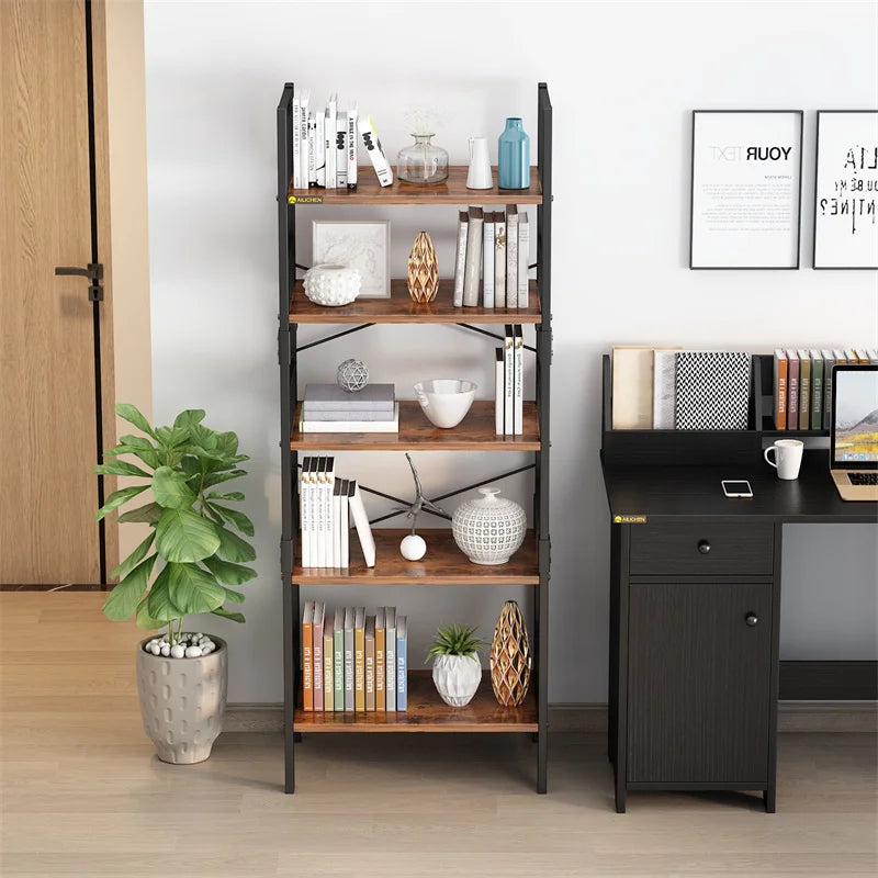 Home Office Furniture Luxury Modern Design Wooden Bookshelf Cabinet Wall Bookcase Supermarket Shelves