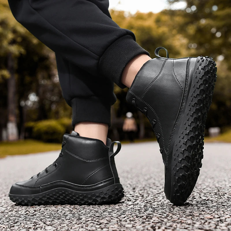 boots men walking boots Wide-Toe-Box Barefoot Shoes for Men hiking boots men Comfortable botas casual shoes men mountain boots