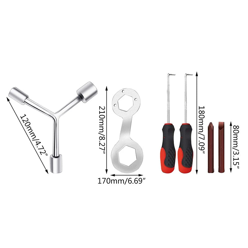 Washing Machines Screw Disassembly Repair Socket Wrench Washing Machines Special Tool Drag Hook Inner Maintenance saving Tool