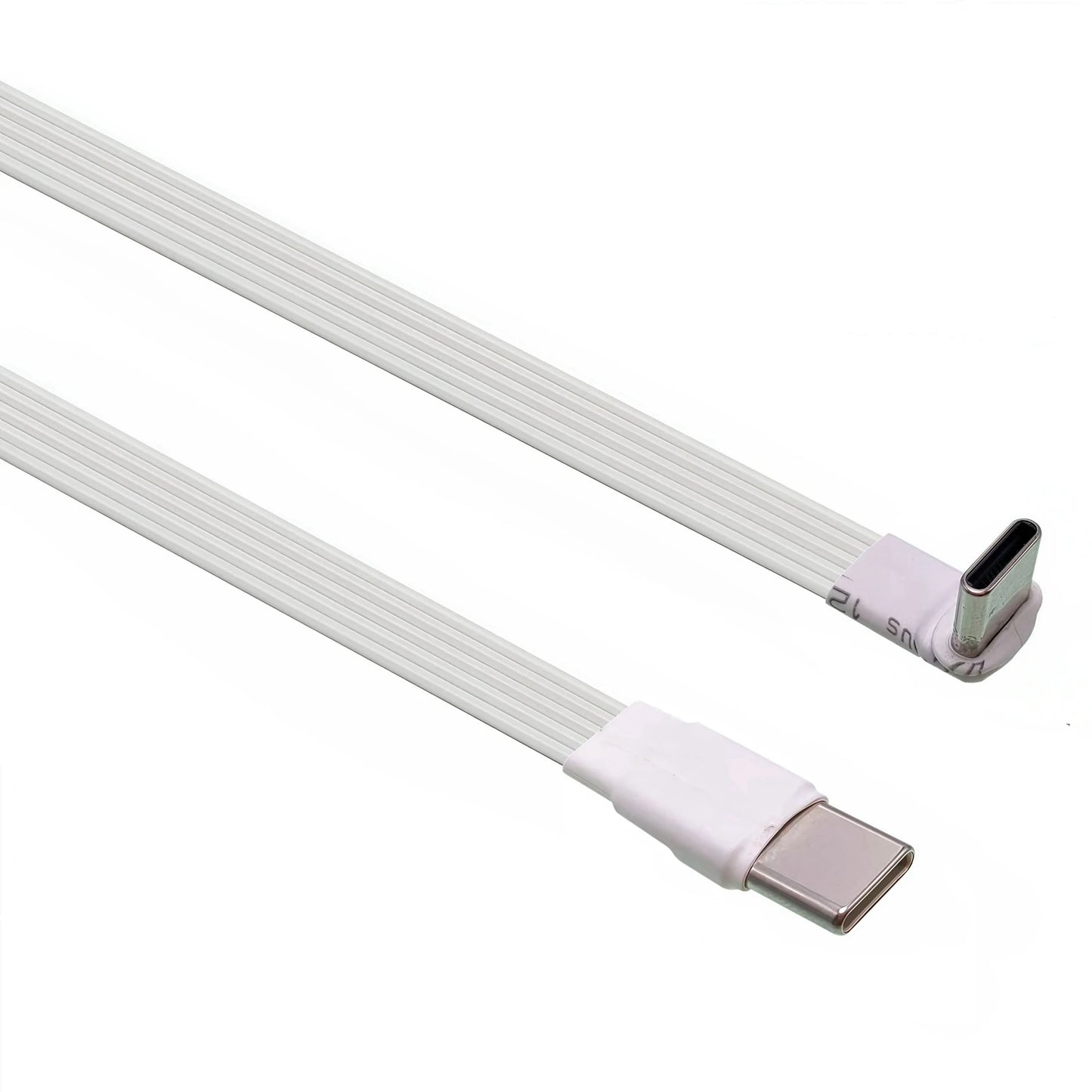 5CM 10CM 20CM 30CM 50CM 100CM USB 2.0 Type C to Type C Extension Cable 90° Adapter FPC FPV Band Flat USB C Cable 3A 5CM-100CM