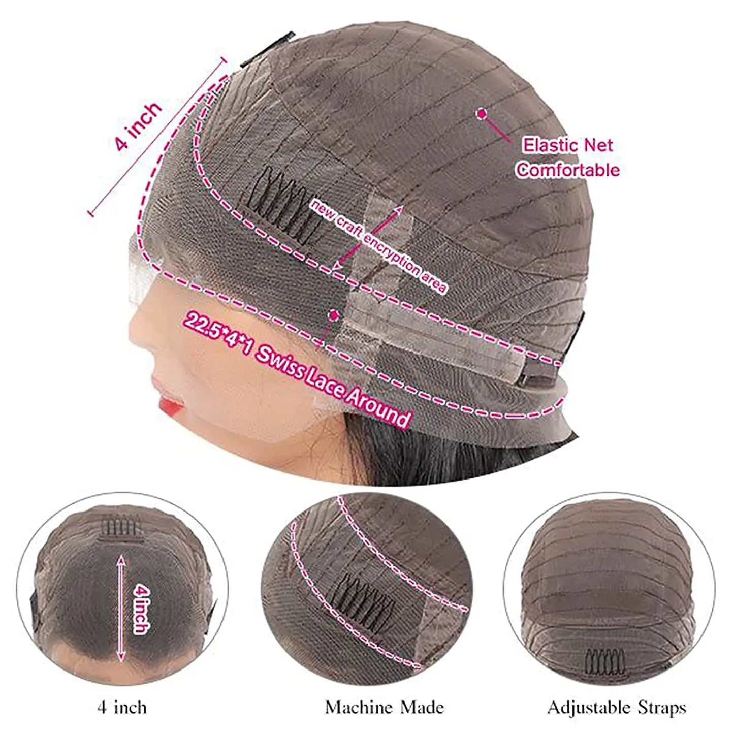 180 Density 36 38Inch Wig Human Hair For Women 13x4 Body Wave Lace Front Wig 13x6 Body Wave Lace Frontal Wig Brazilian Hair
