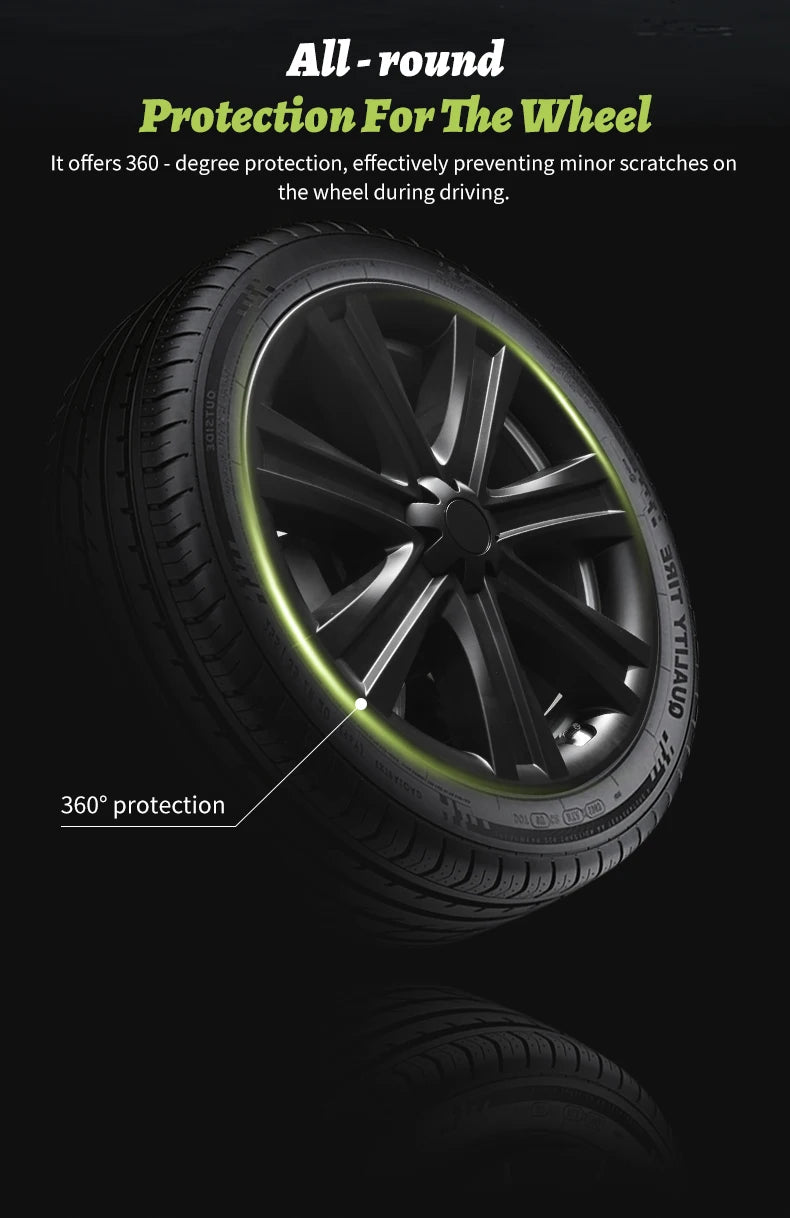 4PCS Hubcap Design for Tesla Model S（2022-2024）/Model Y （2020-2024）19 Inch Wheel Cover Performance Full Rim Hub Cover Accessorie