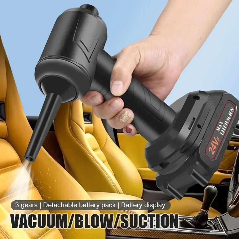 1PCS 300W Wireless Car Vacuum Cleaner Portable Handheld Car Cleaning Machine Rechargeable 12000PA Strong Suction Vacuum Cleaner