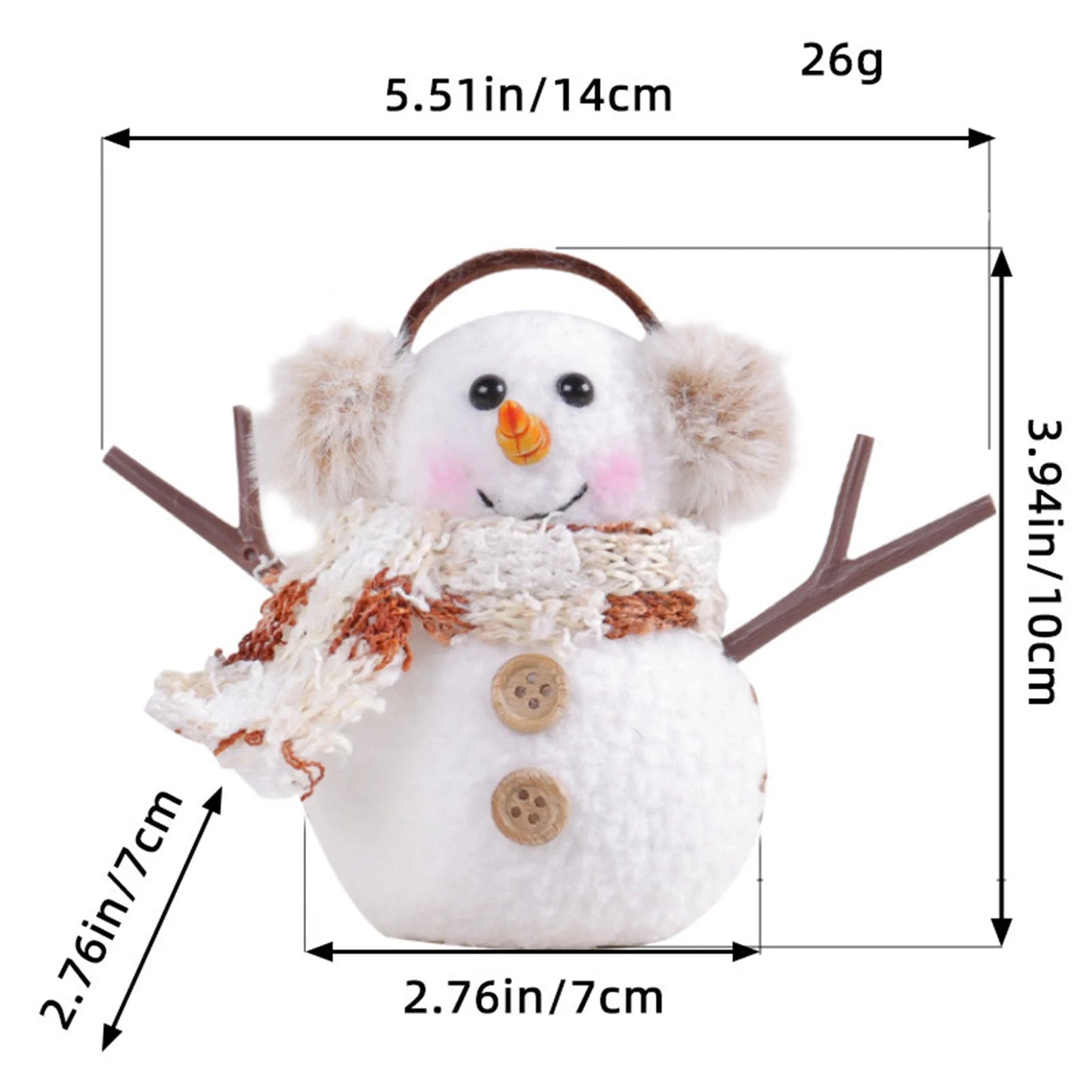 Christmas  Light Up Snowman Holiday Present,for Holiday Decor for Home Office Giving , Battery Operated