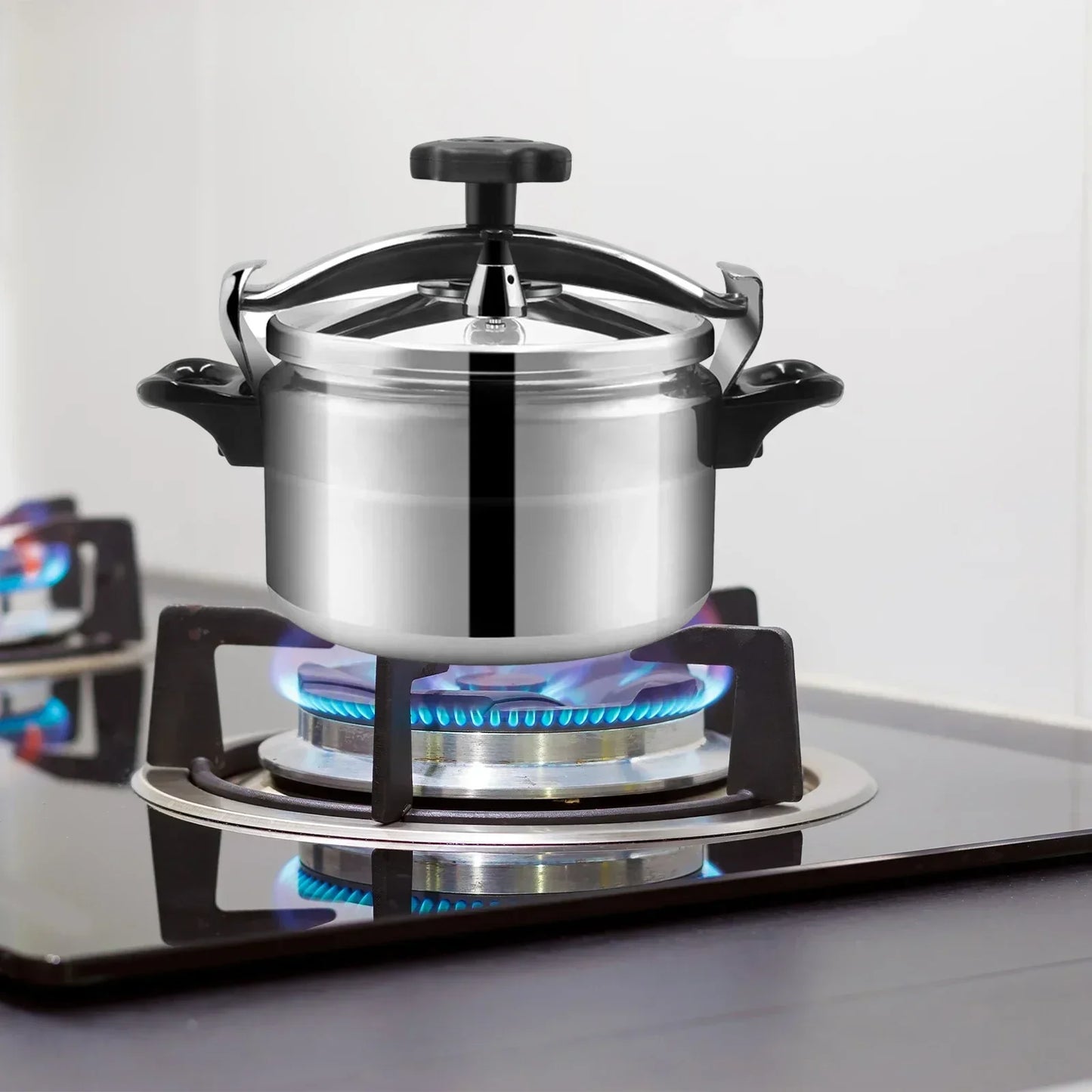 Pressure Canner Cooker Hot Cooking Safety Lock with Secure Knob Cookingfor All Hob Types Universal Easy to Deep Pressure Pan