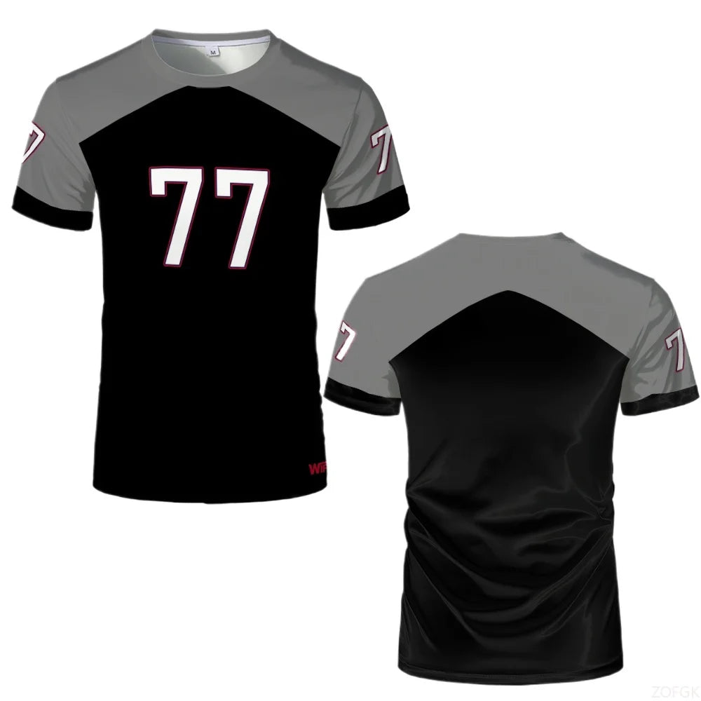 Jersey 90 Minute Mm9 Men's Street Wear 3d Printed Quick Drying Breathable T-shirt Children's 3d Round Neck Short Sleeve Top