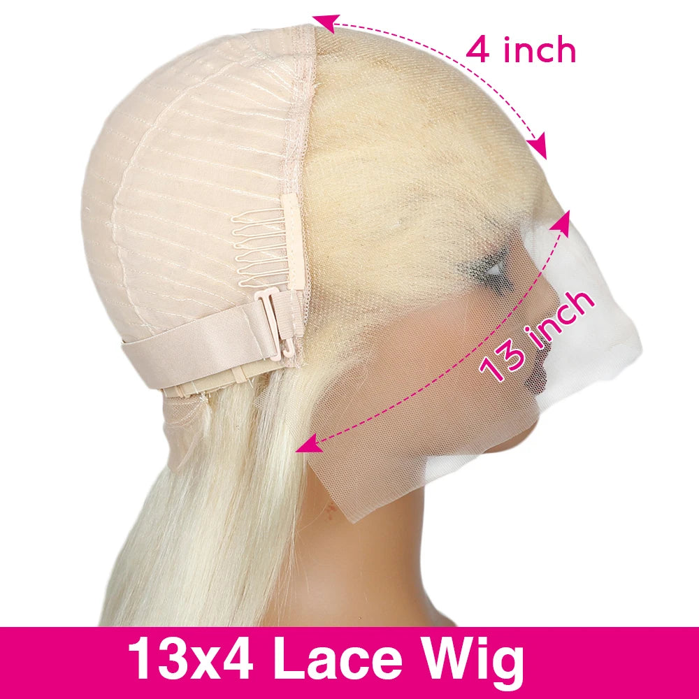 13x6 Body Wave Transparent Hd 42 46 Inch 613 Honey Blonde Lace Frontal Human Hair Wig 200 Density Brazilian 13x4 Lace Front Wig