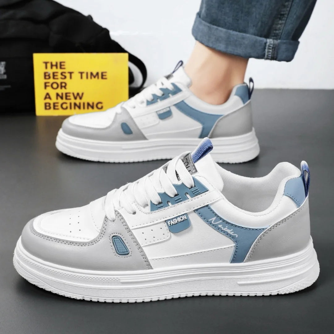 Men's shoes: Breathable, trendy, versatile, thick-soled white sneakers, sportswear, casual shoes, and board shoes