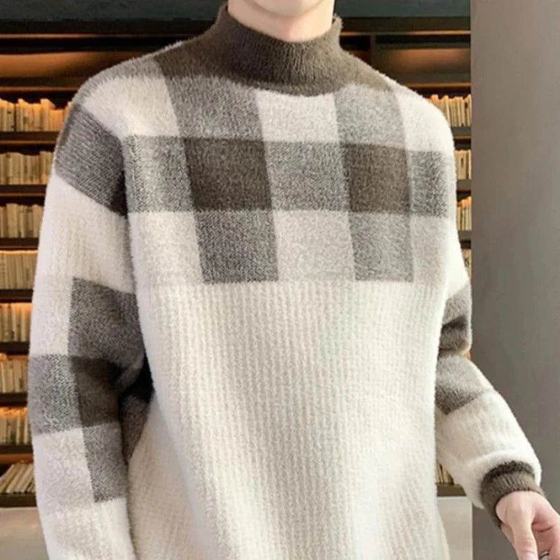 Pullovers Male Long Sleeve Autumnr and Winter Korean Style Knitwear Harajuku Clothing Deals 2025 Y2k Top Men's Knit Sweater