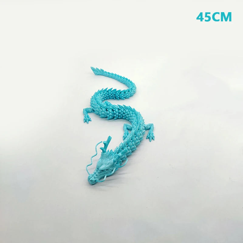 3D Printed Dragon Feathered Wyvern Dragon Articulated Fidget Dragon Home Office Decor Desktop Pet Desk Toy