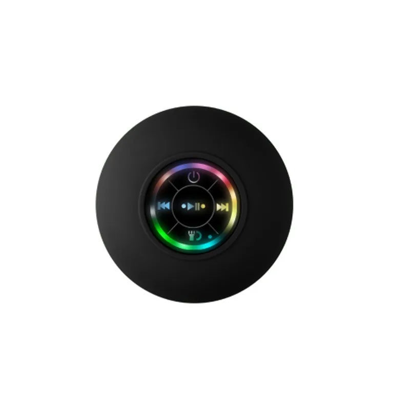 2025 Bathroom Waterproof Wireless LED Bluetooth Speaker Large Suction Cup Mini Portable Speaker Outdoor Sports Stereo Speaker