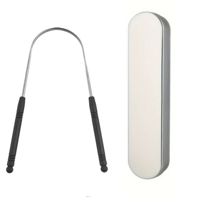 New Stainless Steel Tongue Scraper Oral Tongue Cleaner Brush Tongue Toothbrush Oral Hygiene High Quality Tounge Scraper