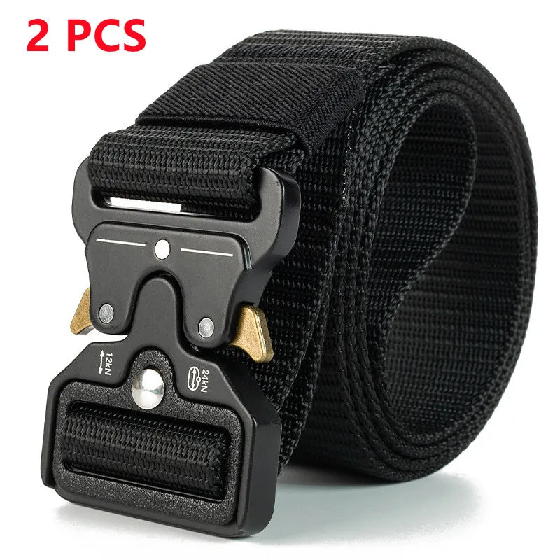 Men Belt Army Outdoor Hunting Tactical Multi Function Combat Survival High Quality Marine Corps Canvas For Nylon Male Luxury