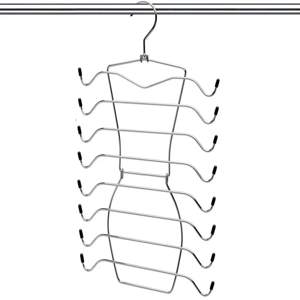 Foldable Mental Bra Hanger 8-layer Bra Hanger Sports Bra Hanger Space Saving Non-Slip Rotatable Sport Bras Holder for Closet