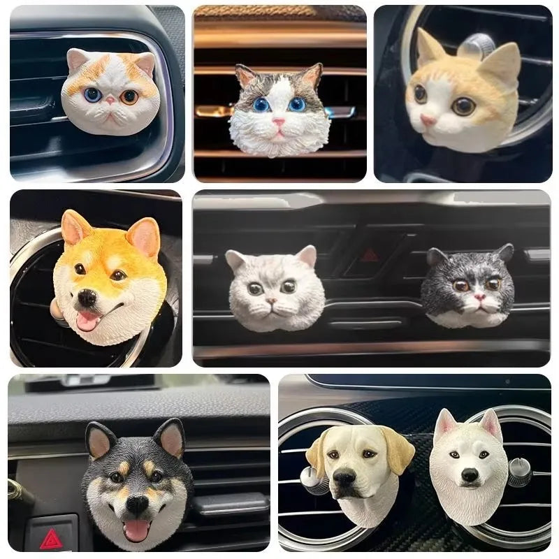 Personalized 3D Pet Portrait Pet Keychain Custom Dog Head Ornament Customized Pet Gift Pet Mini Sculpture Pet Lover Gift Ideas