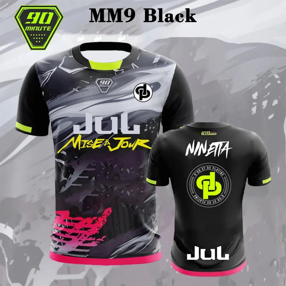 Jersey 90 Minute Mm9 Men's Street Wear 3d Printed Quick Drying Breathable T-shirt Children's 3d Round Neck Short Sleeve Top