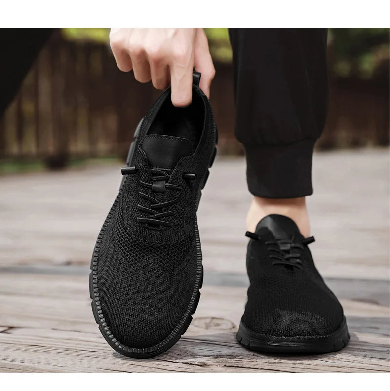 Men Casual Shoes Breeze Stylish Oxfords Fashion Formal Business Urban Breathable Shoes for Male Non Slip Dress Sneakers for Man
