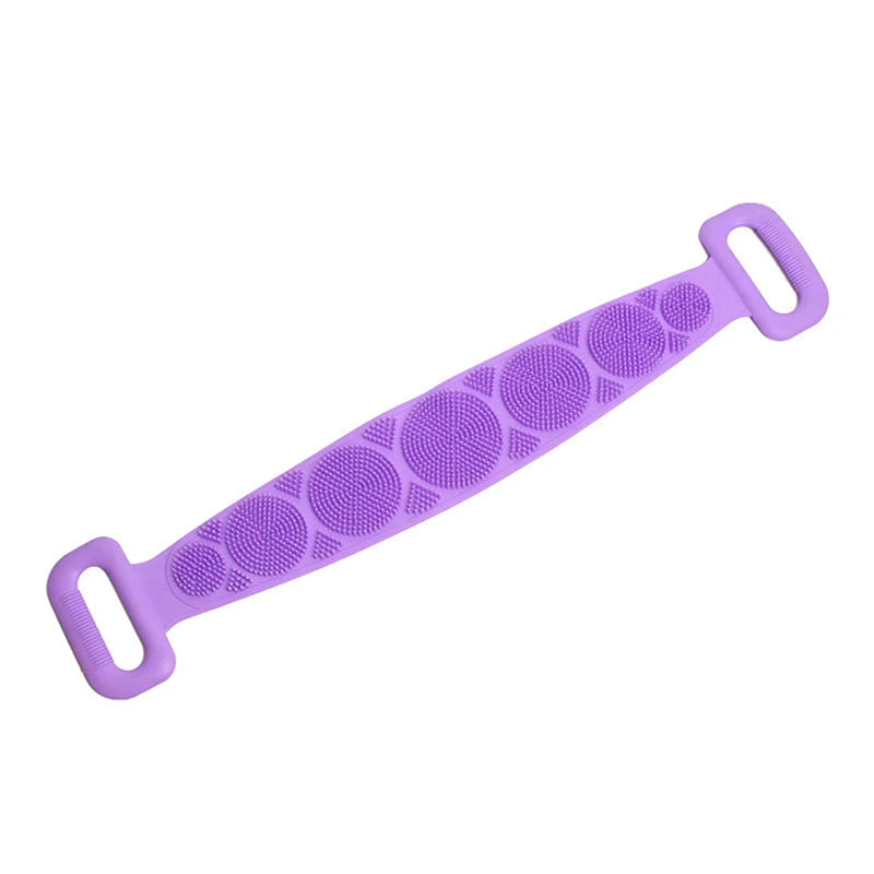 Silicone Body Scrubber Back Massage Exfoliating Sponge Bathroom Bath Brush Scrub Shower Brush Body Wash Scrub Removal Bath Spong