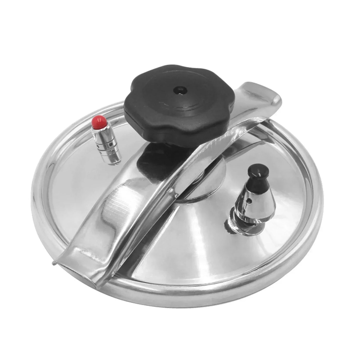 Pressure Canner Cooker Hot Cooking Safety Lock with Secure Knob Cookingfor All Hob Types Universal Easy to Deep Pressure Pan