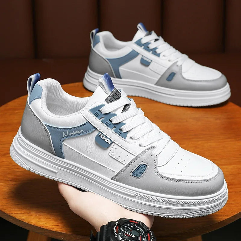 Men's shoes: Breathable, trendy, versatile, thick-soled white sneakers, sportswear, casual shoes, and board shoes