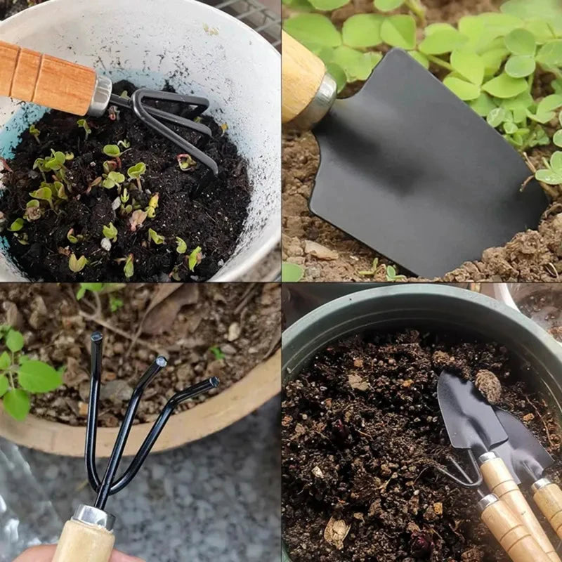 Garden Tool Hand Trowel,Rake,Cultivator,Weeder Tools With Ergonomic Handle,Garden Lawn Farmland Transplant Gardening Bonsai Tool